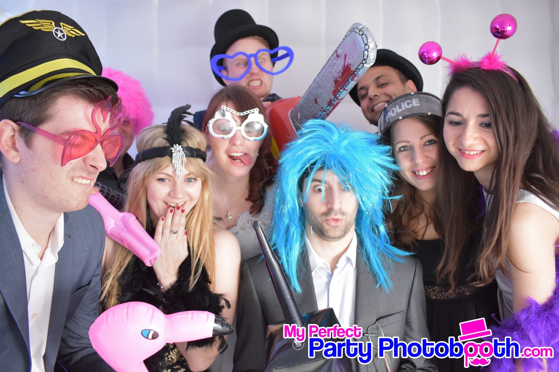 Guests at G Live's Cirque de Lumière New Year's Eve party