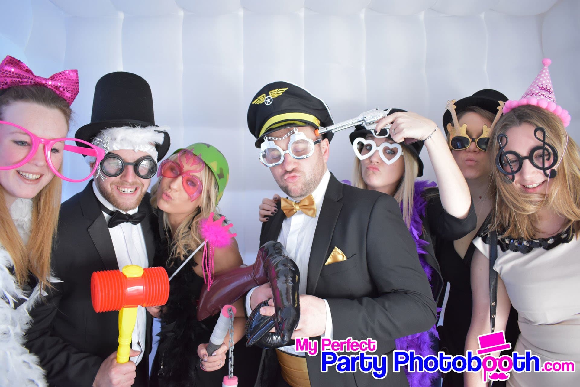 Guests at G Live's Cirque de Lumière New Year's Eve party